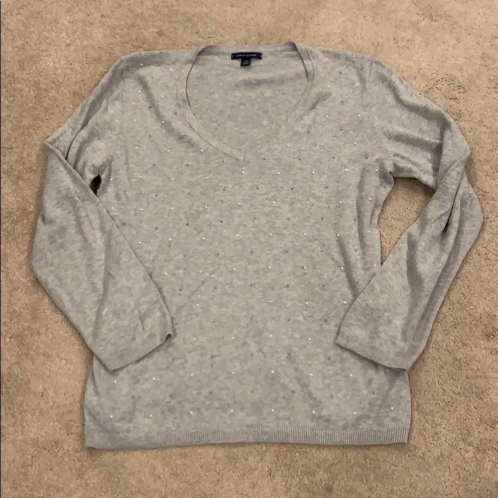 Tommy Hilfiger grey polka dot sweater